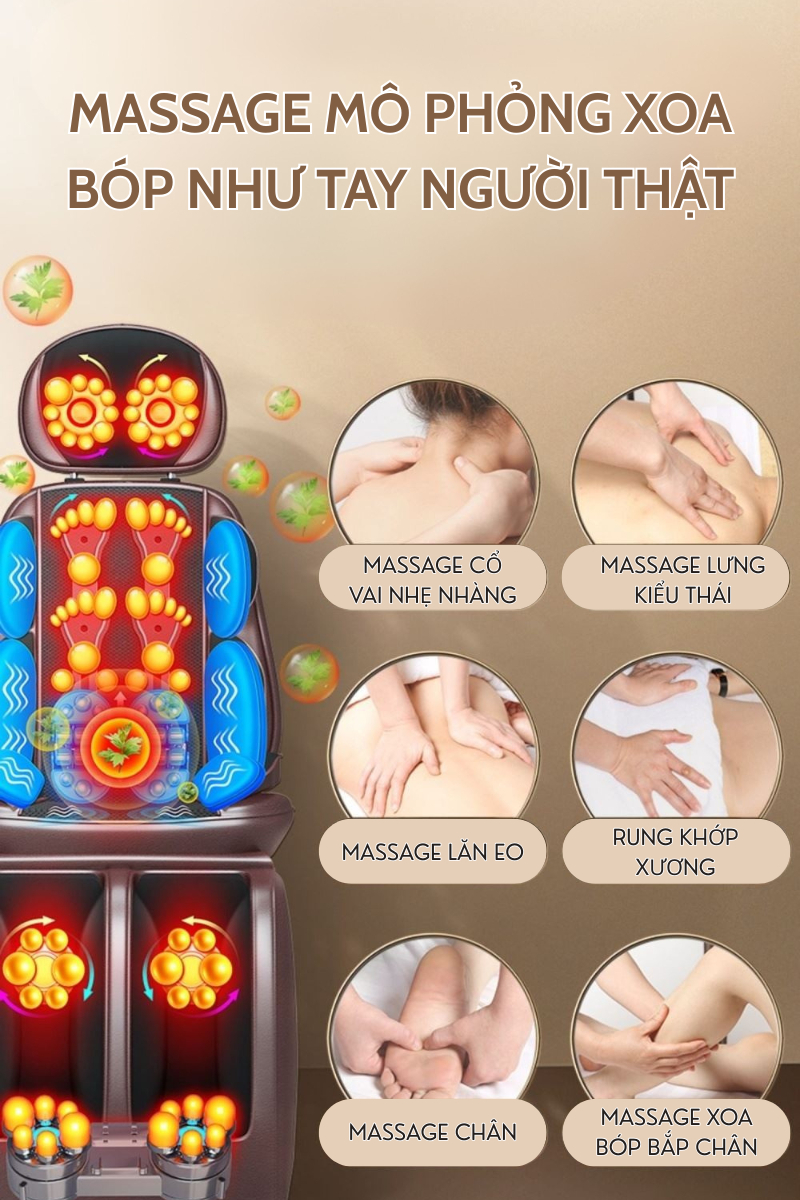 Ghế massage toàn thân DELAX GMS05 mô phỏng tay người thật