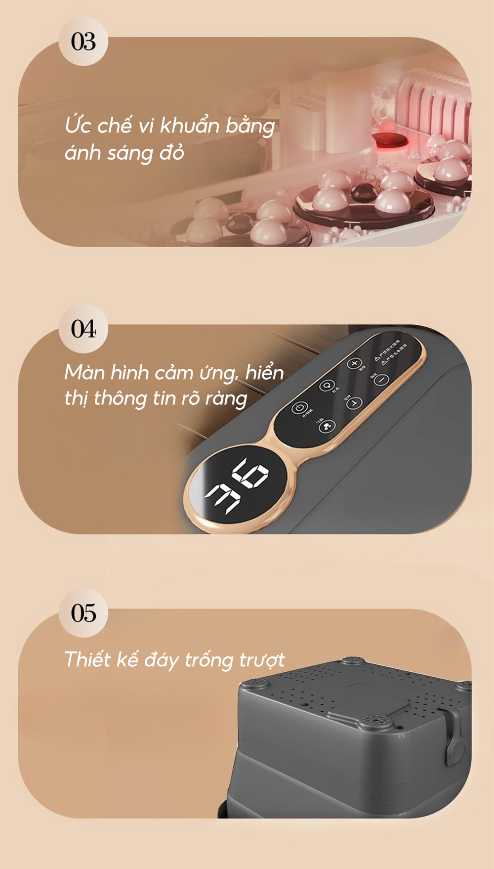 Bồn ngâm chân massage cho người già