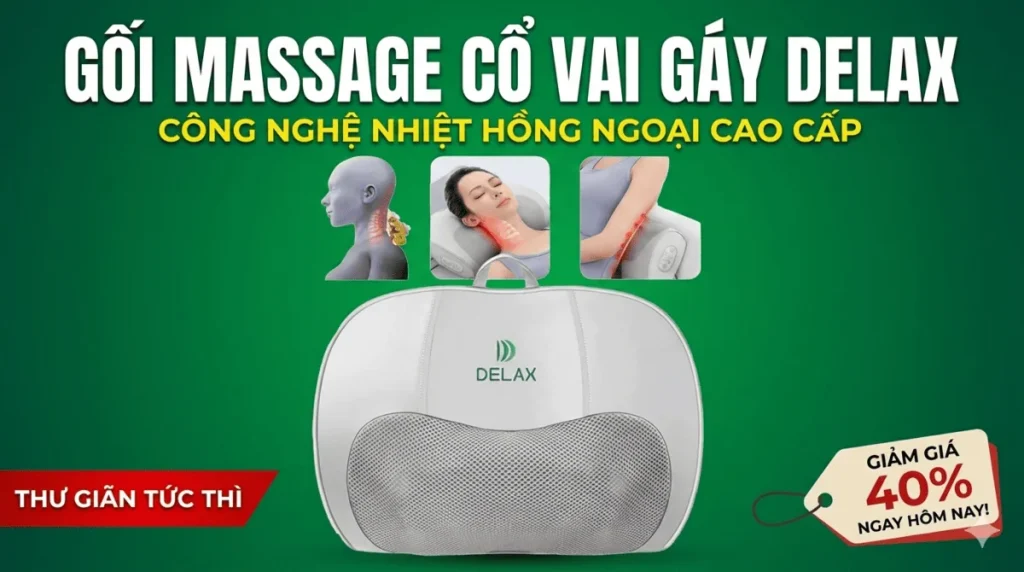 gối massage hồng ngoại
