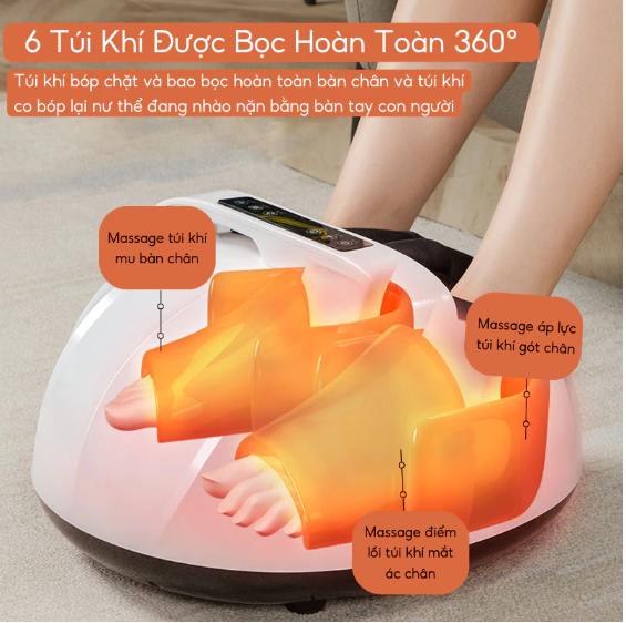 Máy Massage chân 6D MSC05 với 6 túi khí được bao bọc hoàn toàn
