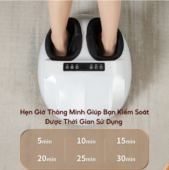 Tích hợp hẹn giờ thông minh giúp bạn kiểm soát thời gian sử dụng