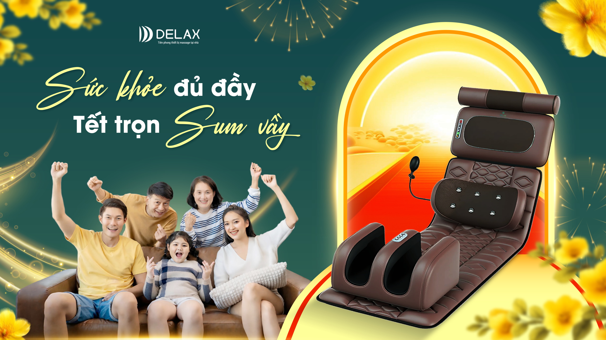 Thảm massage toàn thân Delax