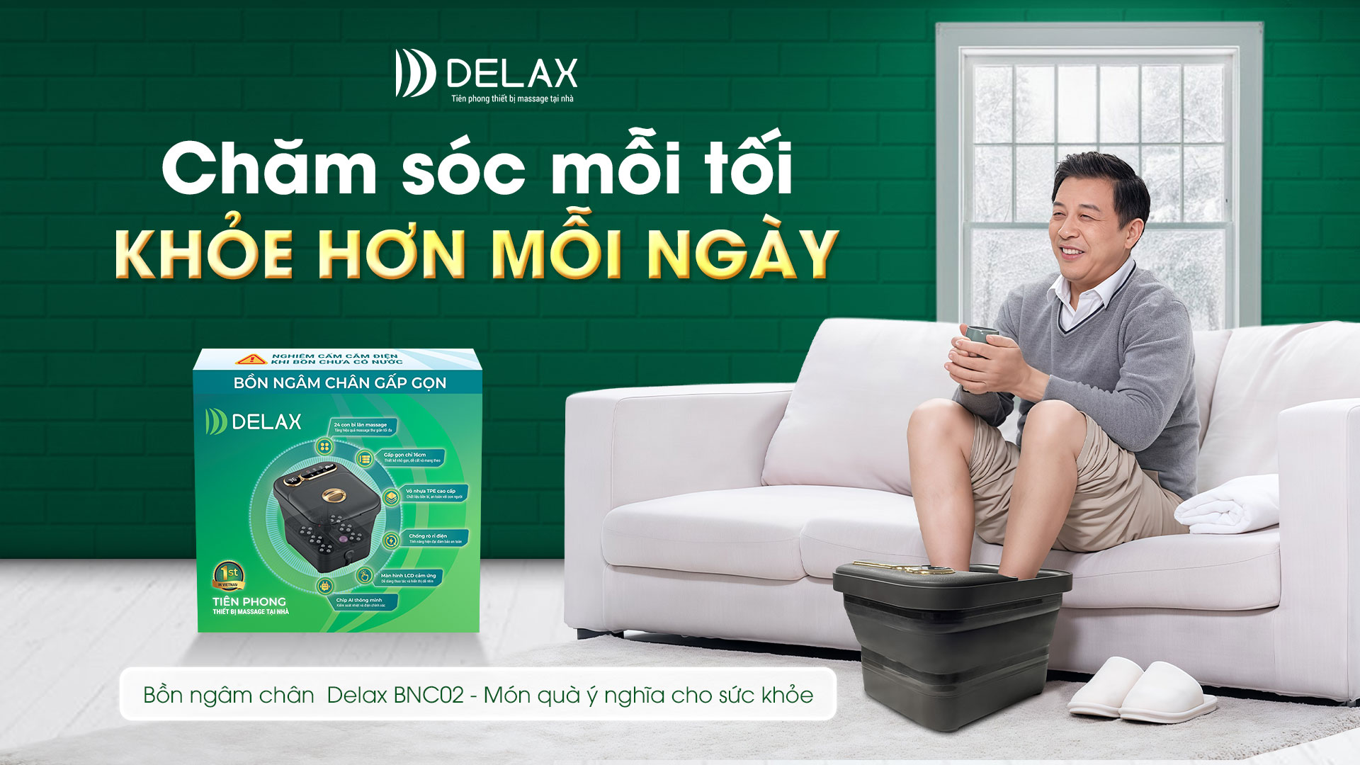 Máy masssage ngâm chân Delax